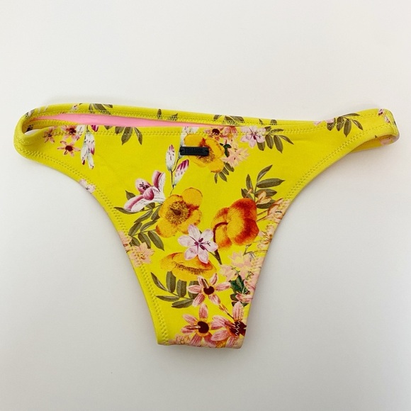 Triangl Yellow Floral Bikini Bottom - Picture 3 of 5